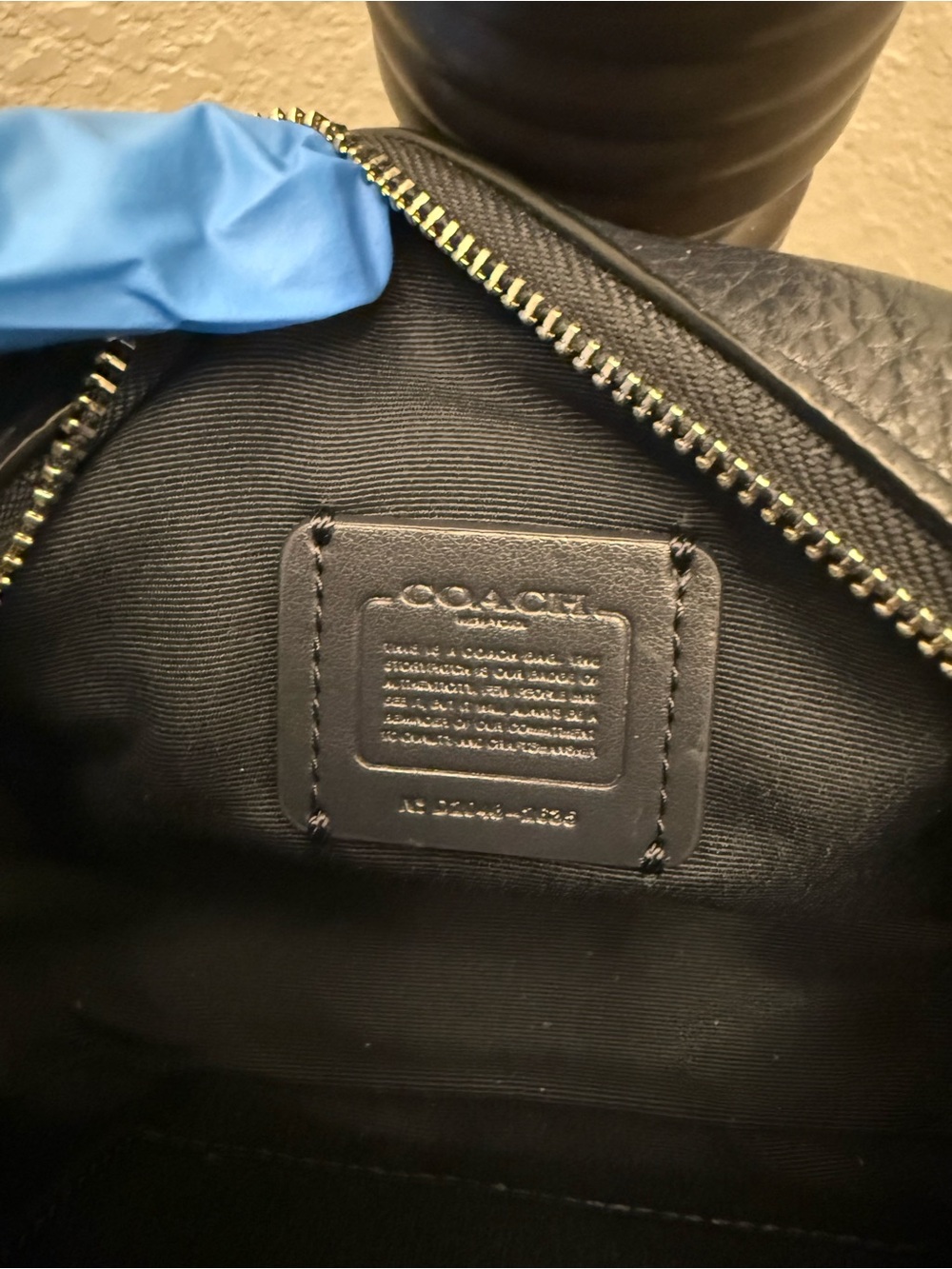 Coach Khaki Signature Stripe Crossbody Belt Bag - Picture 9 of 10